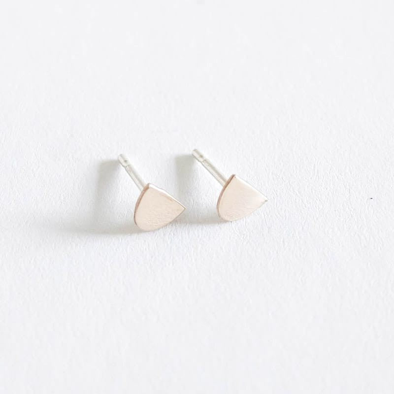 Mini Semi Oval Earrings