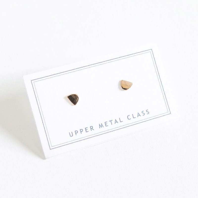 Mini Semi Oval Earrings