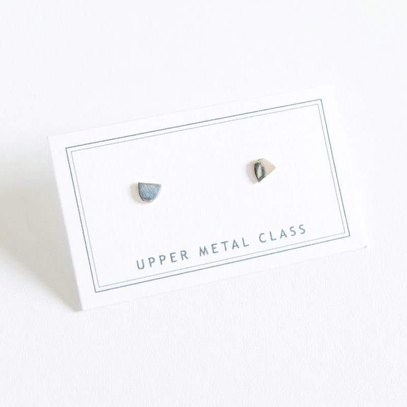 Mini Semi Oval Earrings