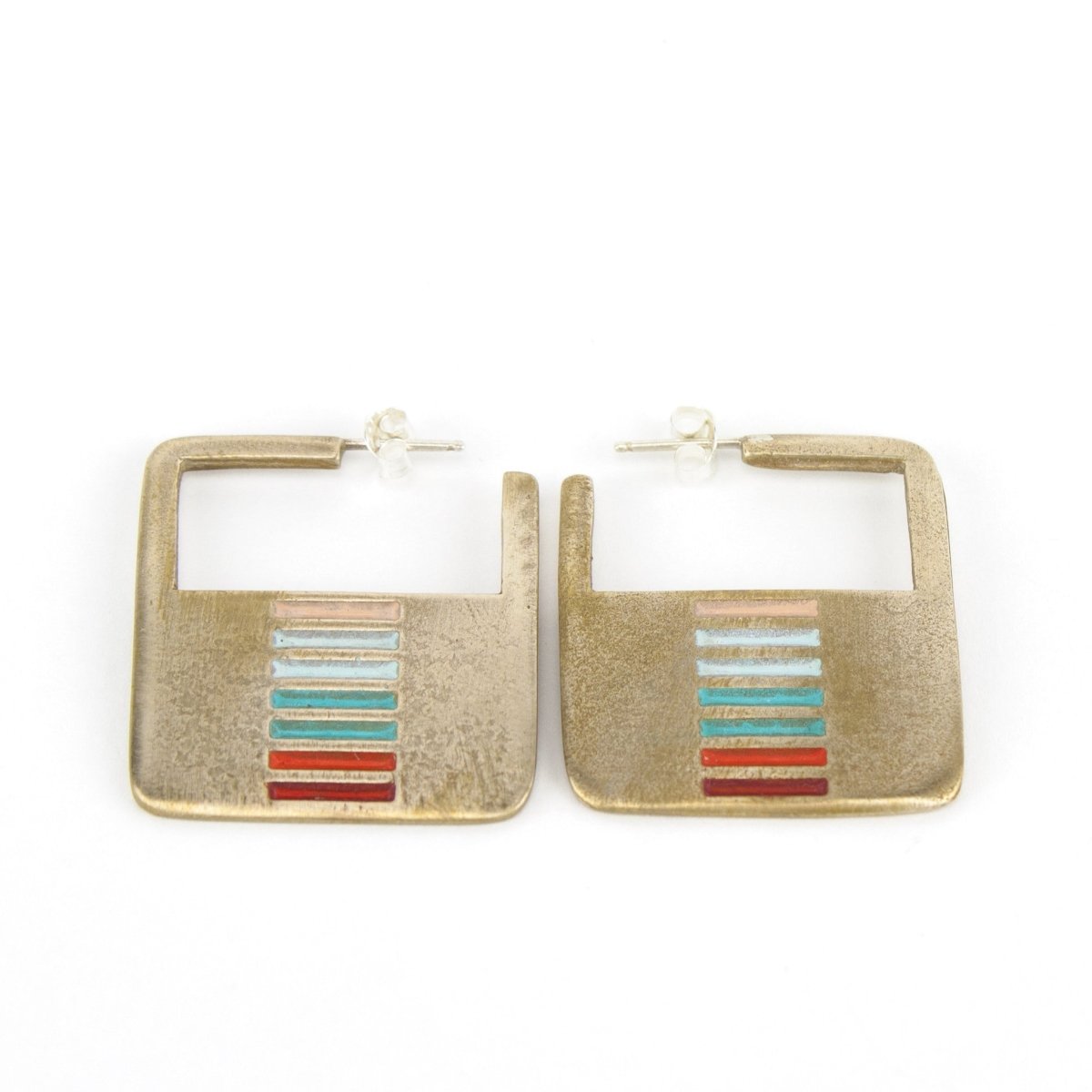Mexico inspired hoop earrings.