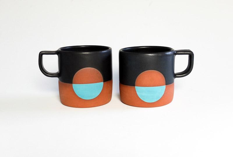 Wolf Ceramics Moon Mug Black
