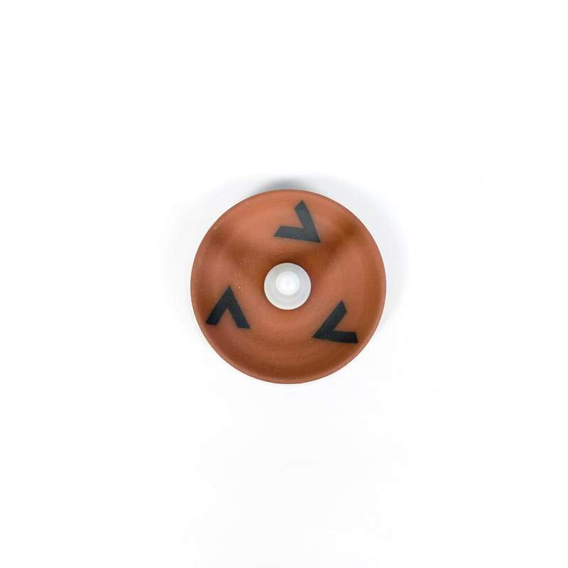 Ring Dish with Black Vs