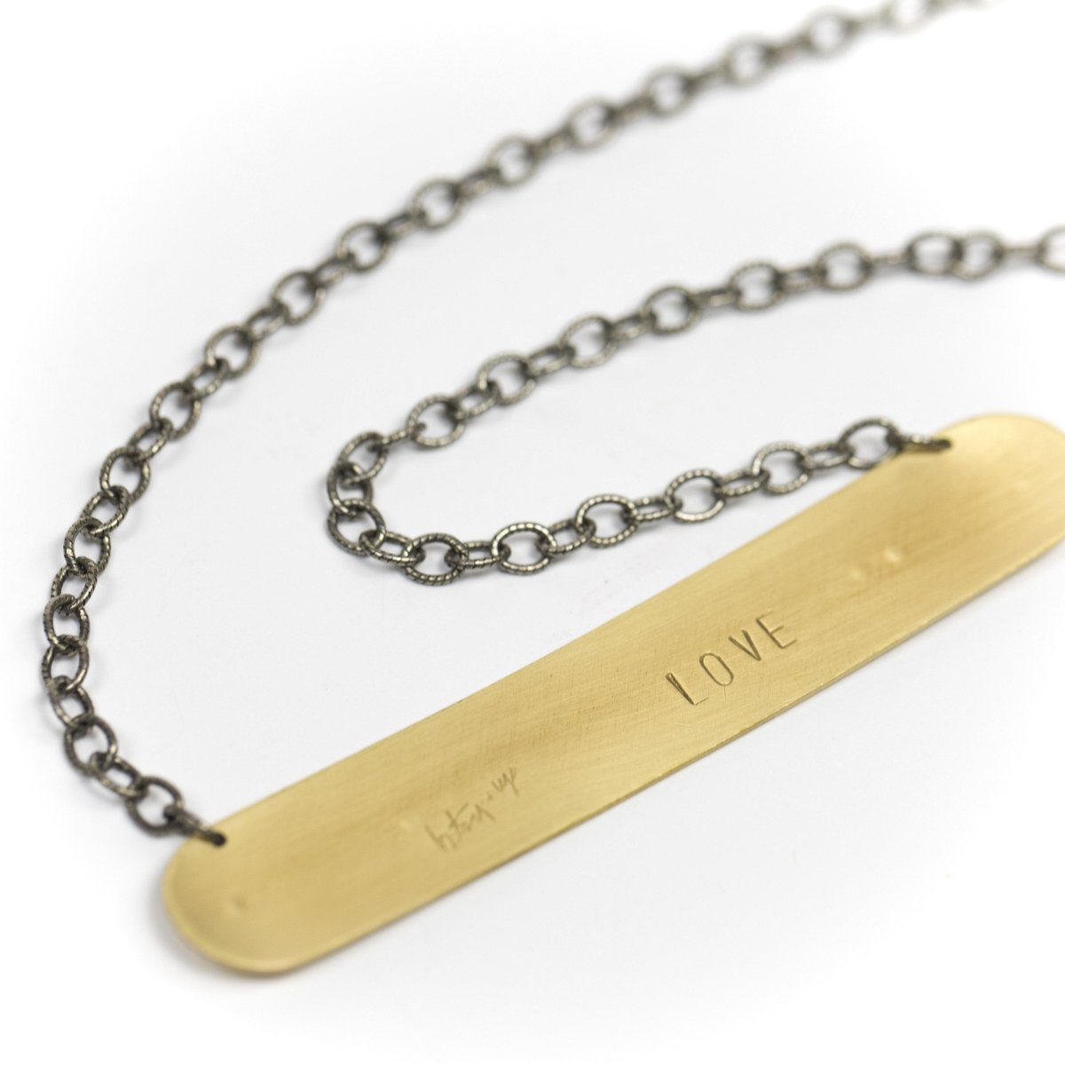 Morse Code Romance necklace