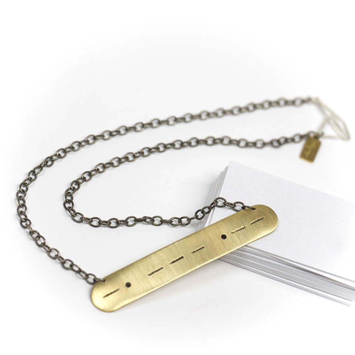 Morse Code Romance necklace