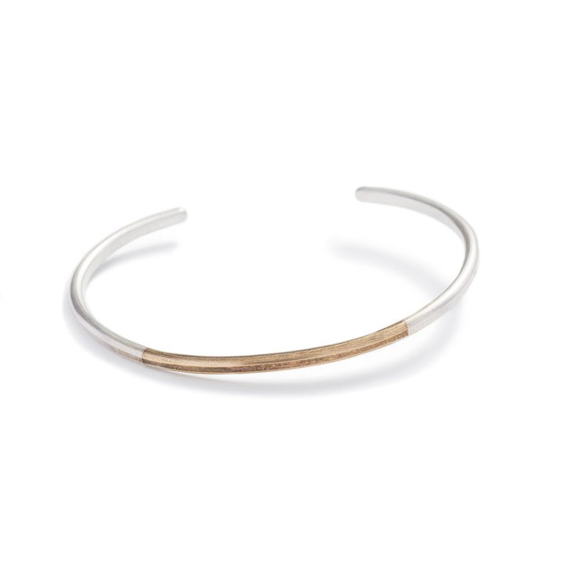 "Modu" mixed metal adjustable cuff bracelet - betsy & iya