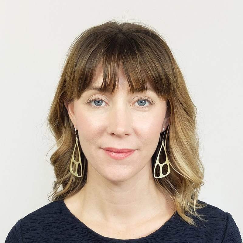 betsy & iya Organic Triangle dangly earrings