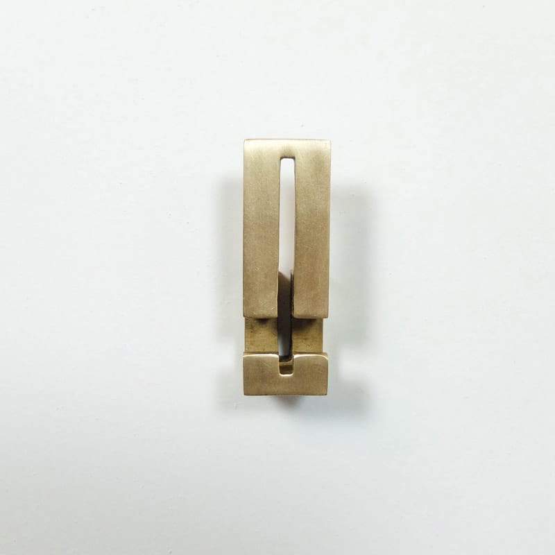 betsy & iya solid bronze rectangle double wall hook