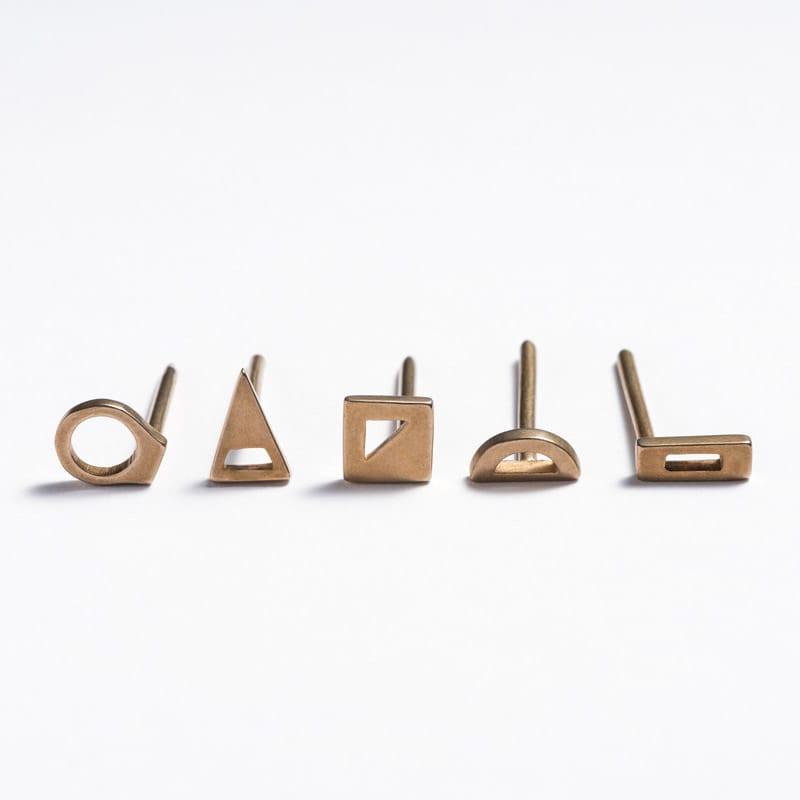 betsy & iya bronze geometric decorative wall nails