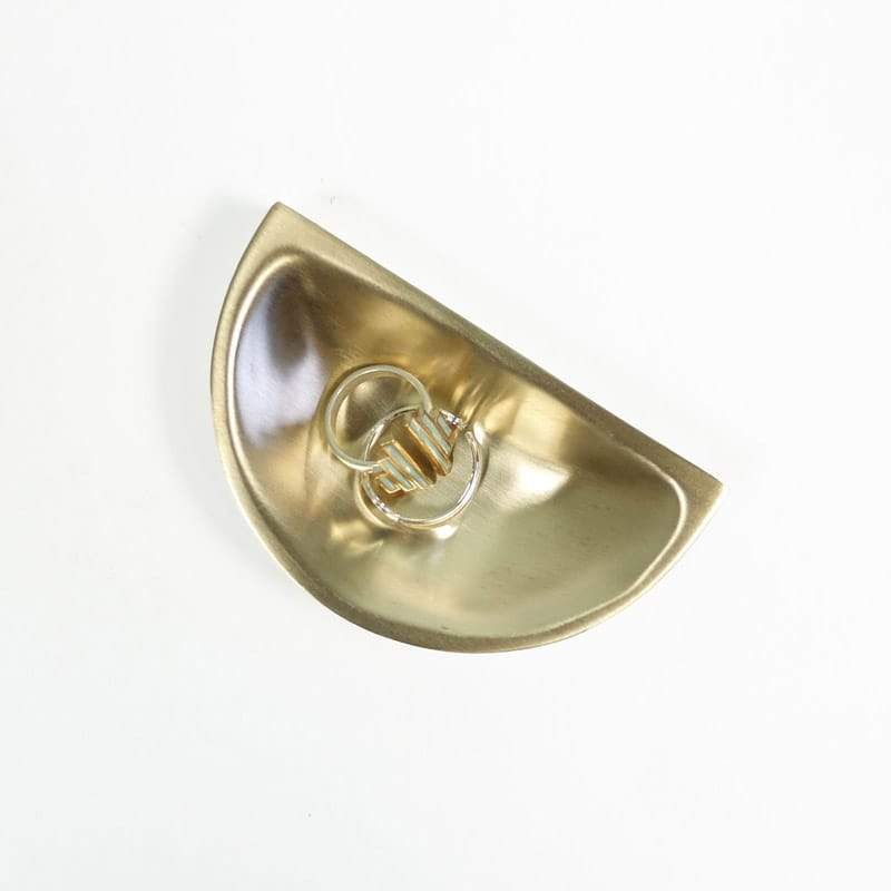 betsy & iya modern bronze catch-all trinket dish