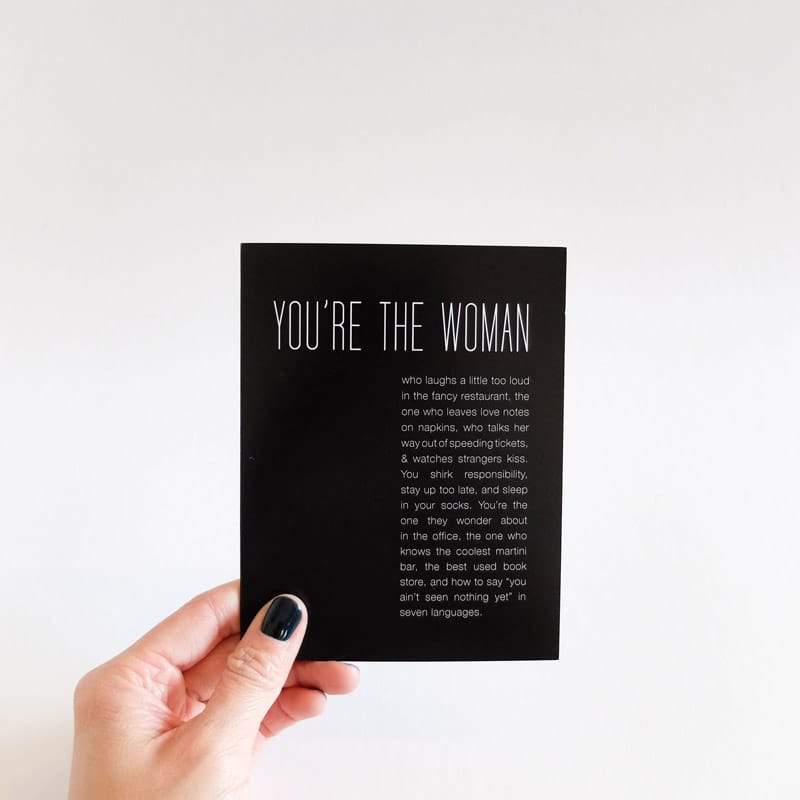 betsy and iya you're the woman who card