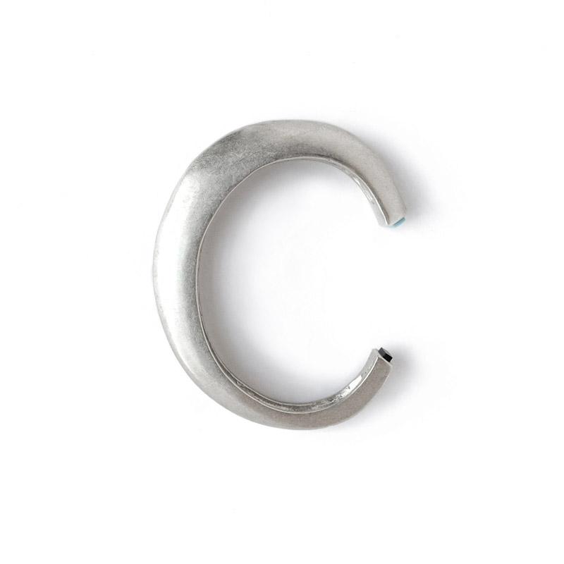 Sterling Silver Cima cuff top view