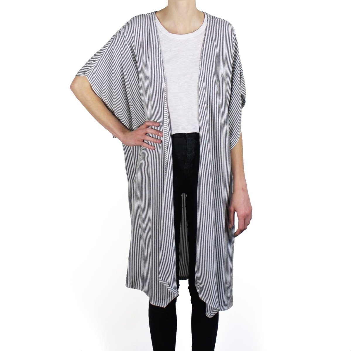 Tienda Ho Clothing Fannon Vest in Natural Stripe