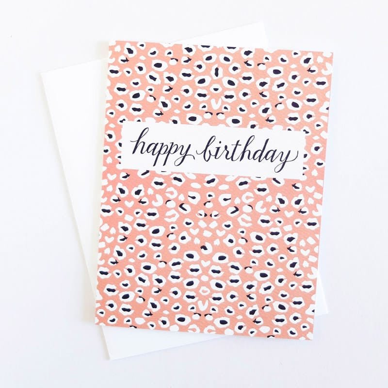 Leopard's Spots Birthday Card