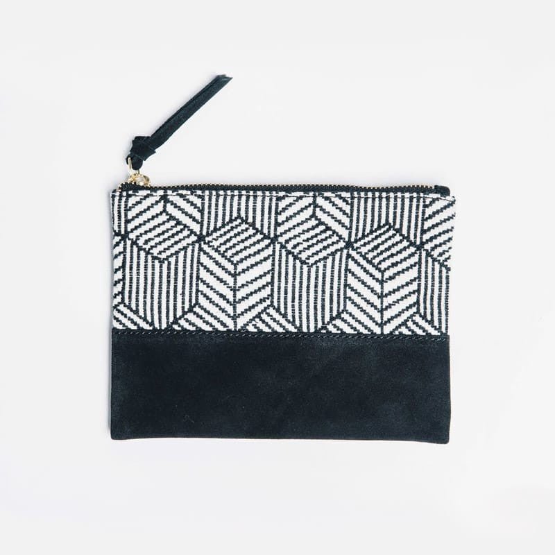 Kina Cosmetic Bag - Black/White