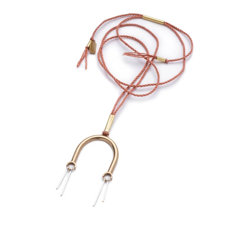 Lucero necklace looped cord