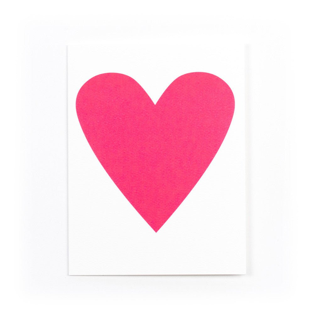 Neon Heart Card