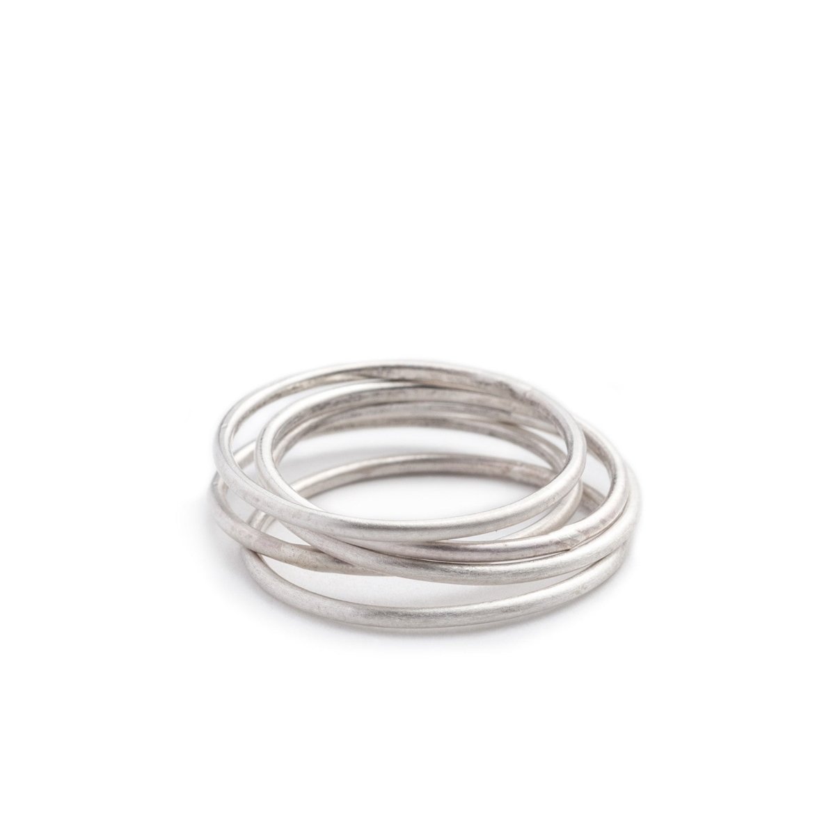 betsy & iya smooth sterling silver stacking rings