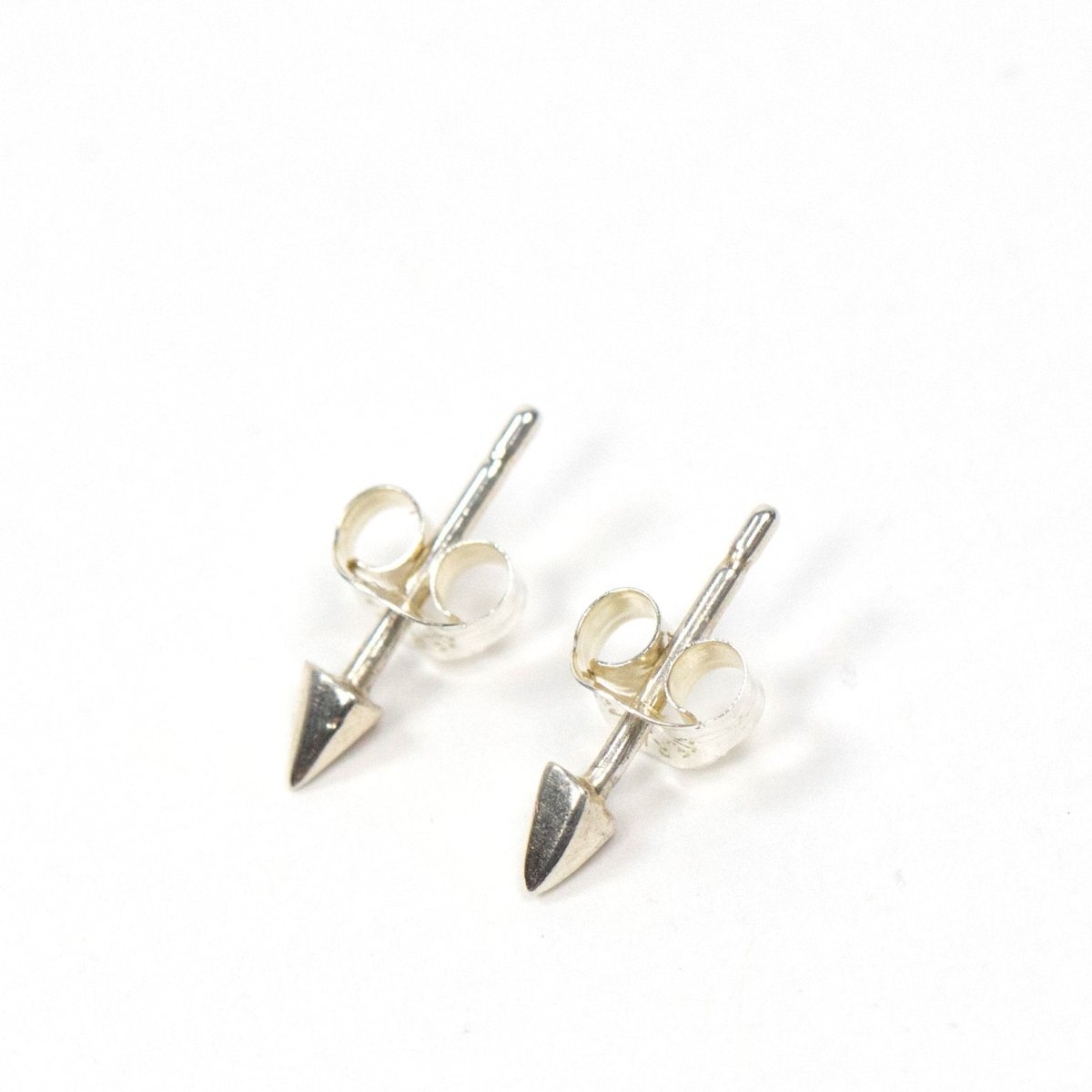 Silver Montauk Point Earrings by Upper Metal Class