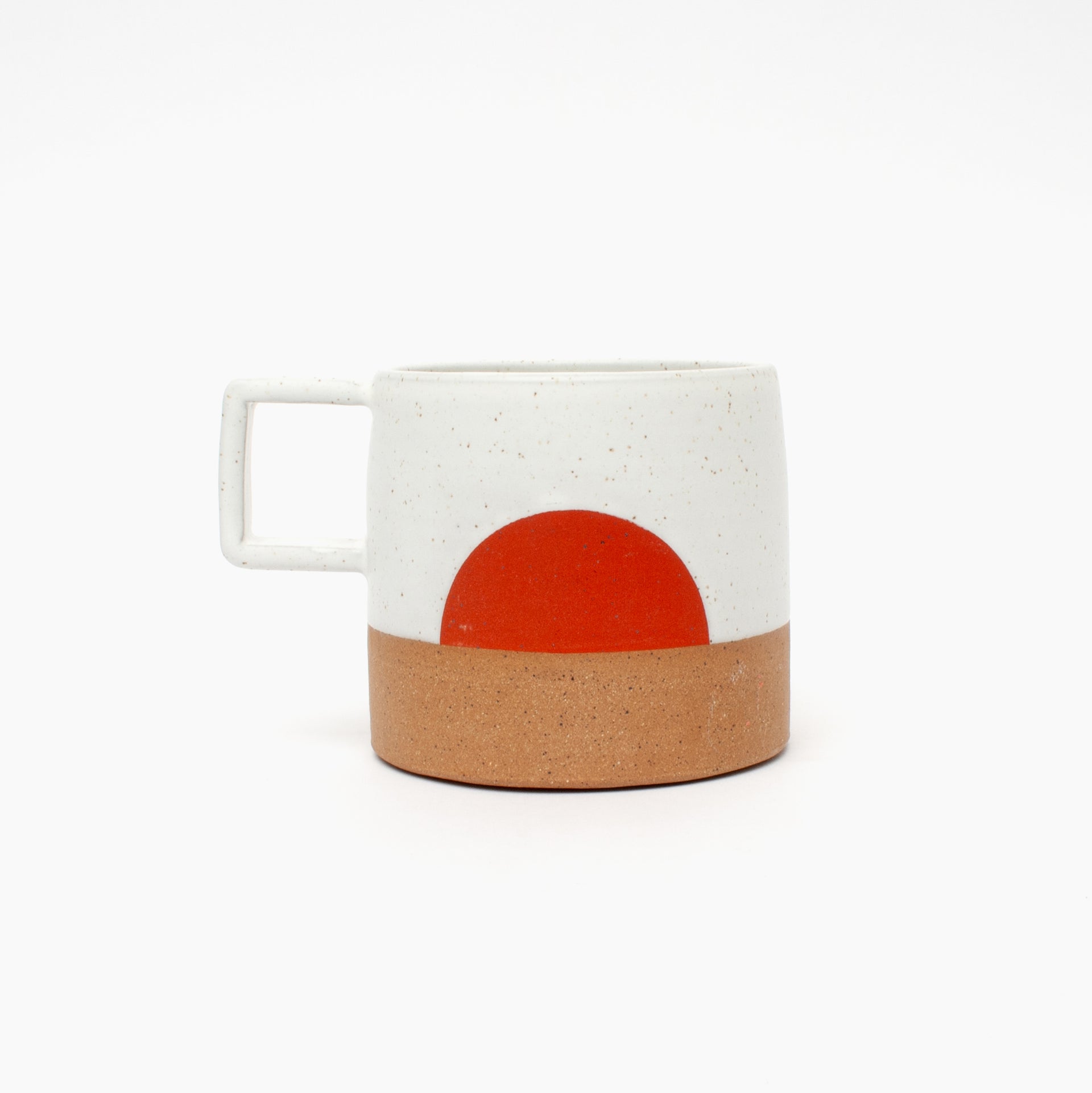 Wolf Ceramics White Harvest Moonrise Wolf Mug