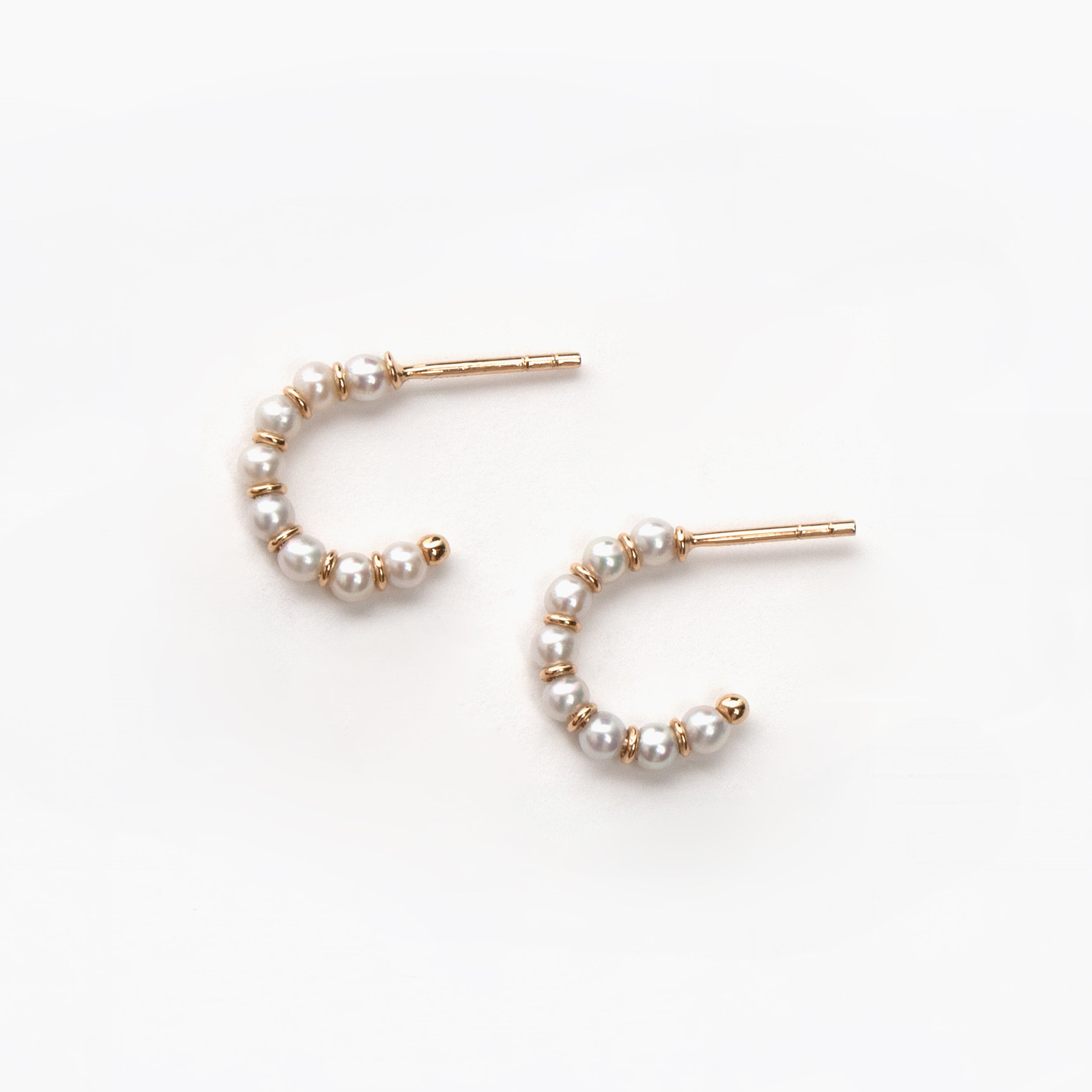 Cultured Freshwater Pearl Hoop Earrings