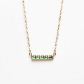 Gemstone Bar Necklace