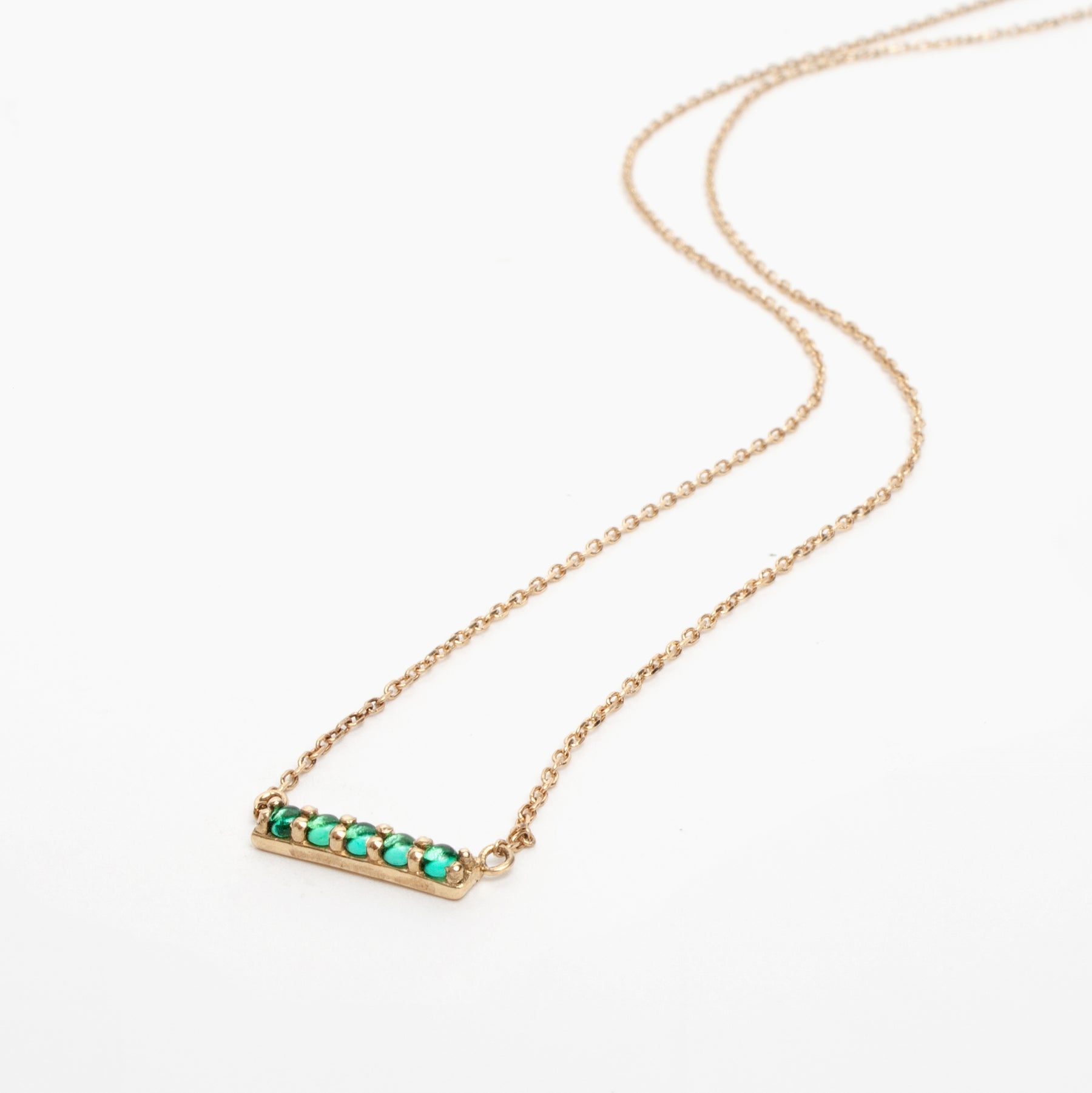 Gemstone Bar Necklace