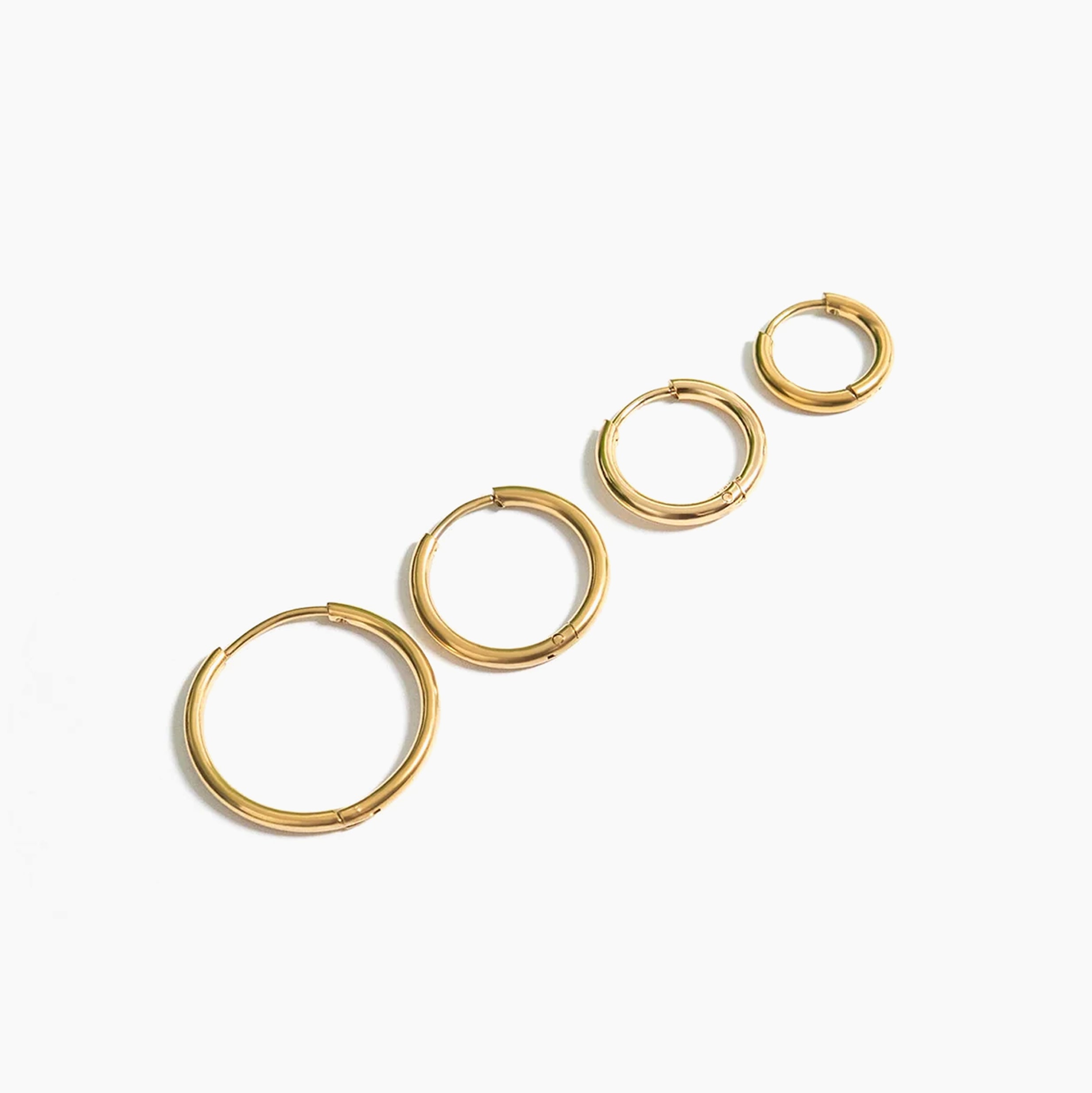 18K Gold PVD Classic Huggie Hoop Earrings