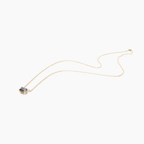 Emerald Cut Gemstone Necklace