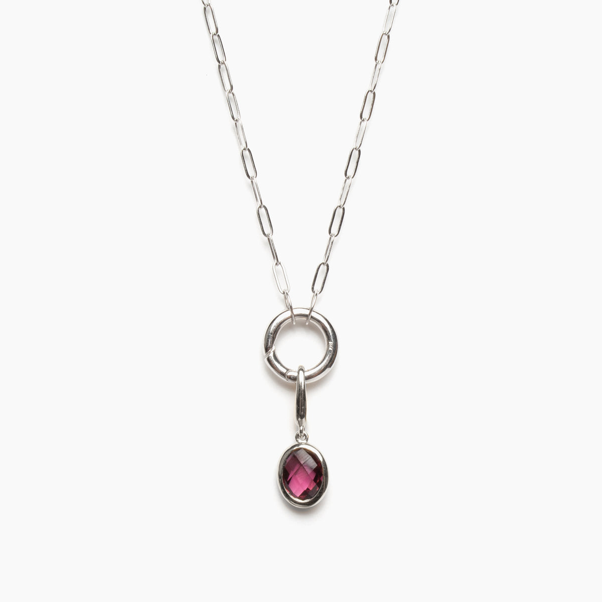 Gold Circle Charm Necklace