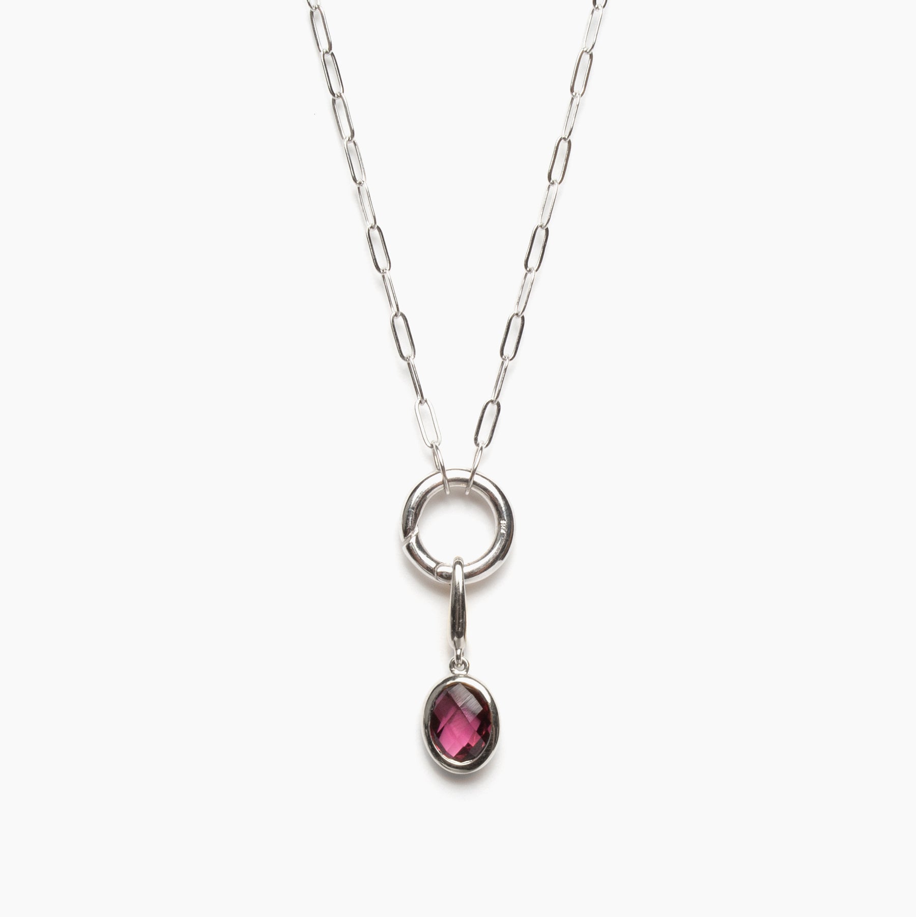 Gold Circle Charm Necklace
