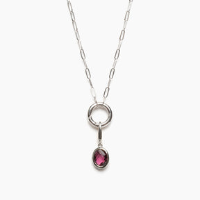 Gold Circle Charm Necklace