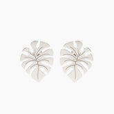 Monstera Leaf Stud Earrings