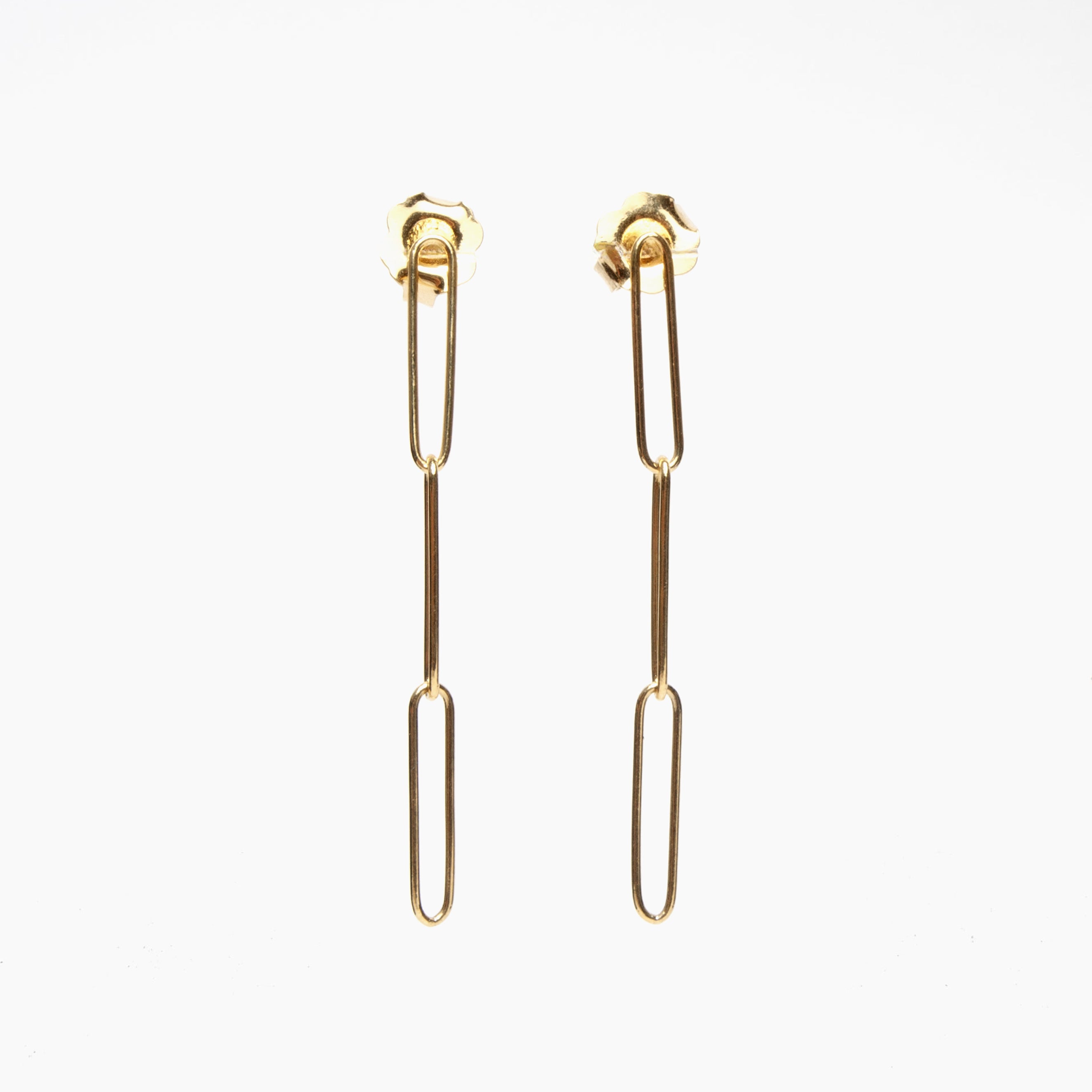 Paperclip-Style Dangle Earrings