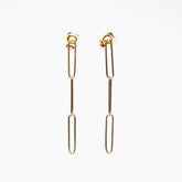 Paperclip-Style Dangle Earrings