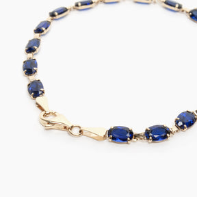 Gold Sapphire Bracelet