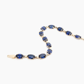 Gold Sapphire Bracelet