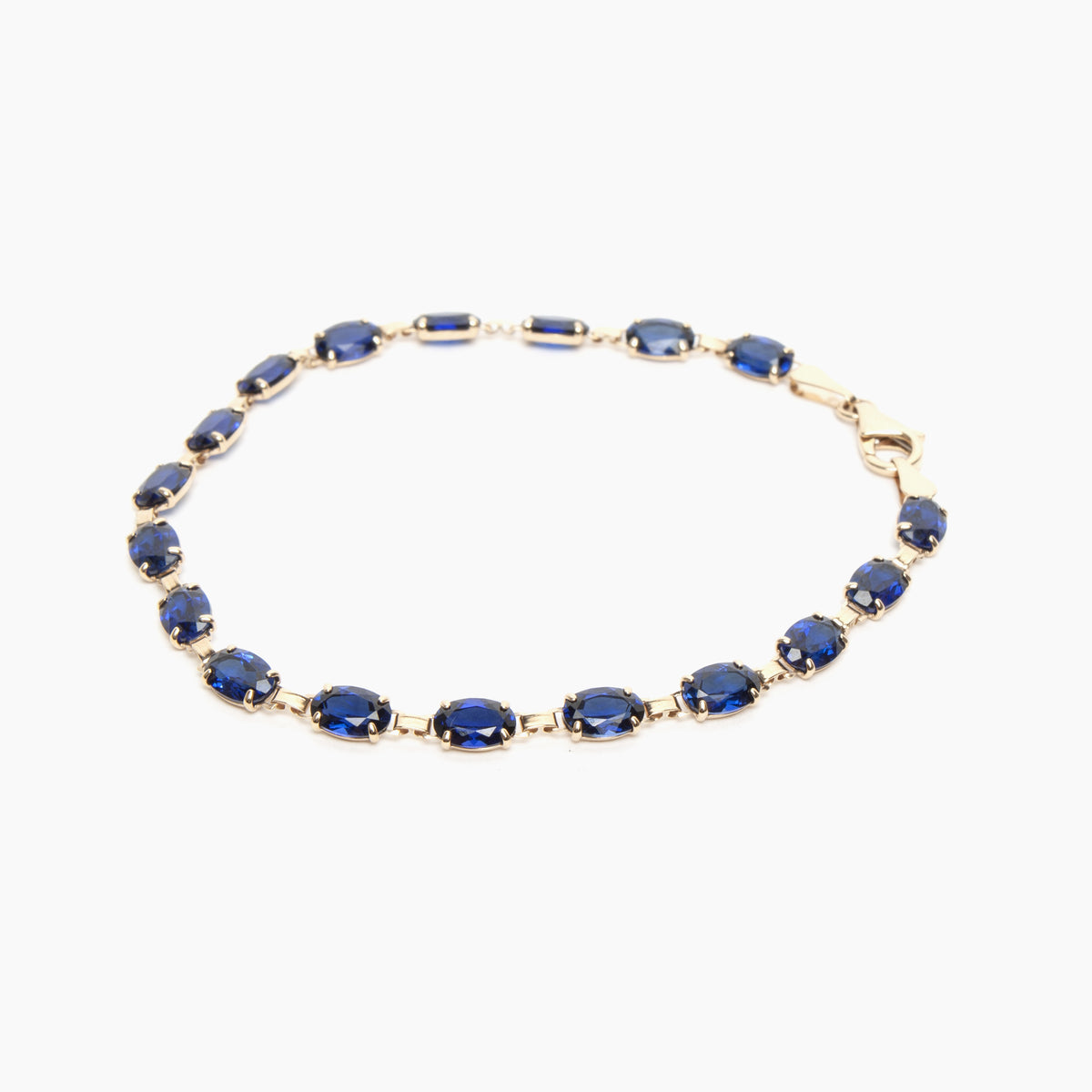 Gold Sapphire Bracelet