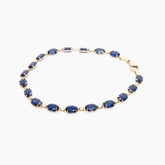 Gold Sapphire Bracelet