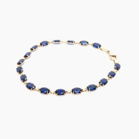 Gold Sapphire Bracelet