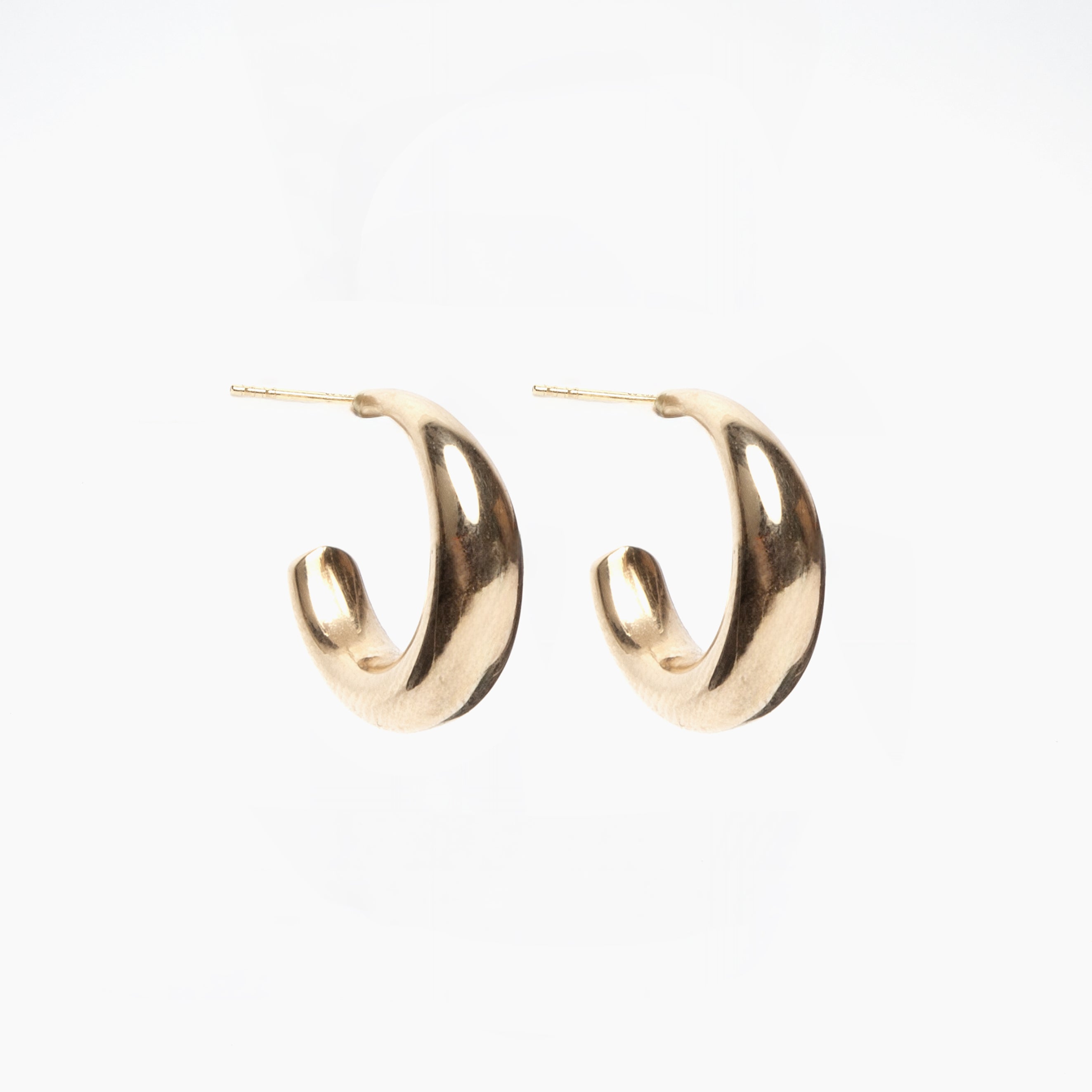 Small Tapered Hoop Earrings