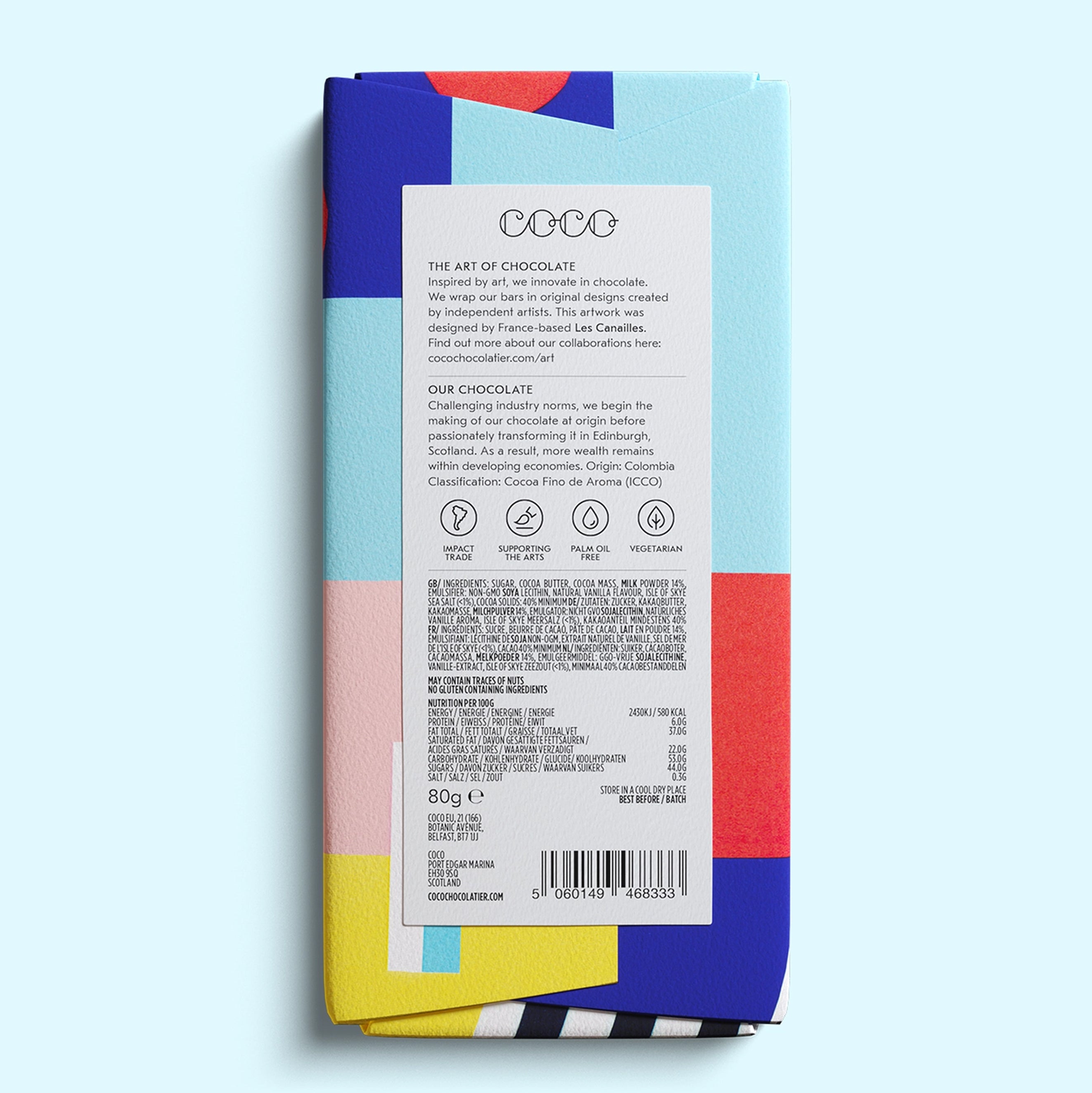 80g Milk Chocolate Isle of Skye Sea Salt