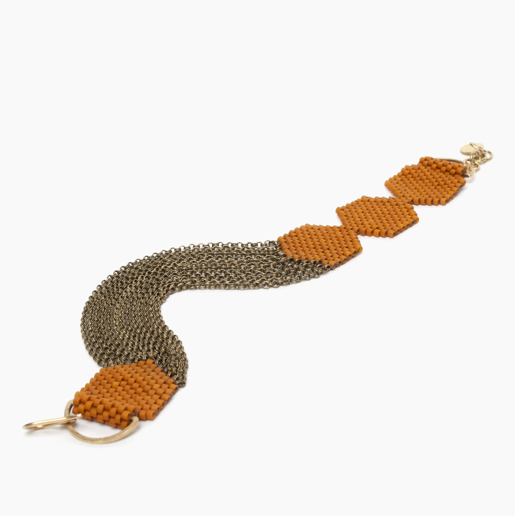 Row Bracelet in Toast