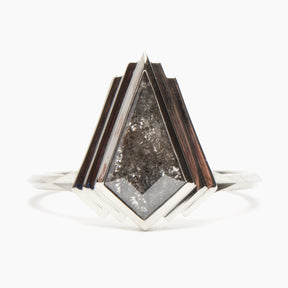 Adra salt & pepper diamond ring