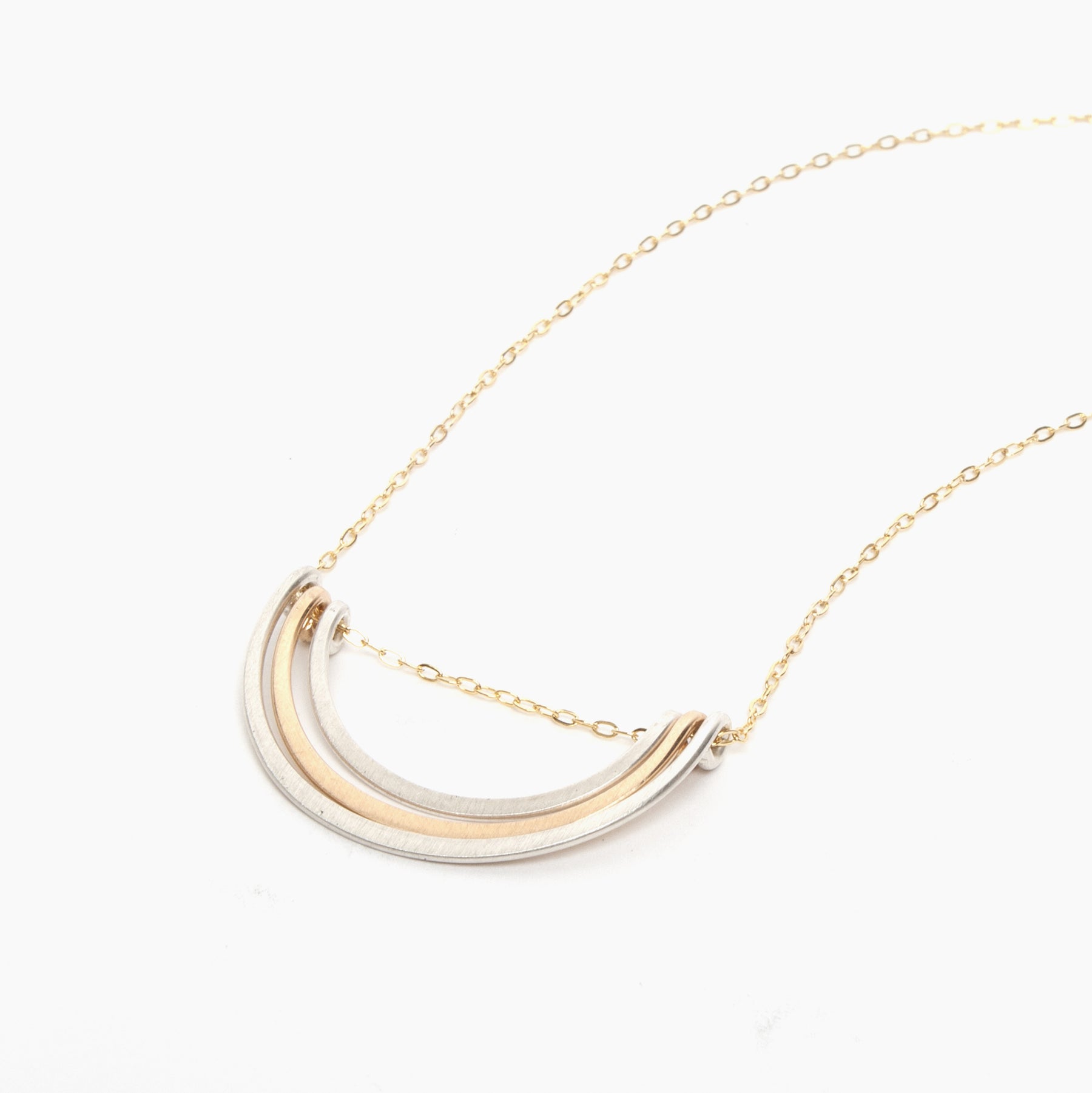 Mixed Nested Petal Necklace
