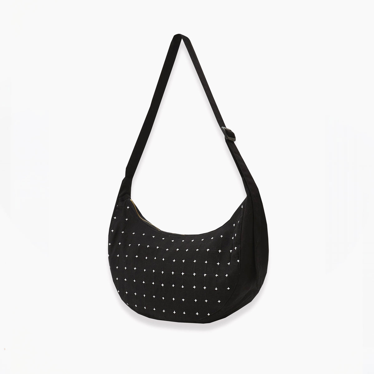 Cross-Stitch Crescent Bag