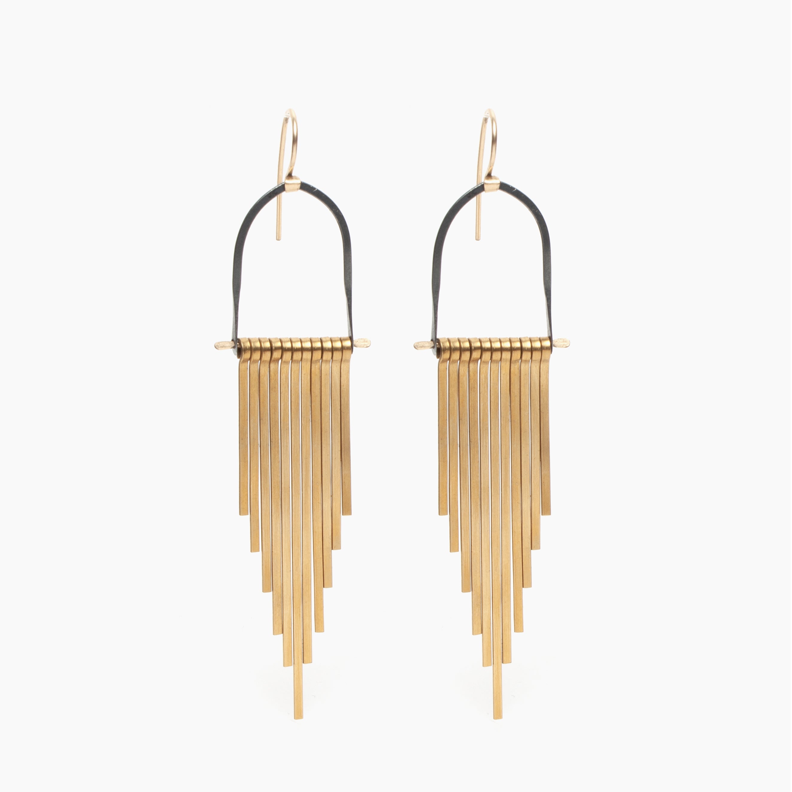 Brass Celestial Earrings