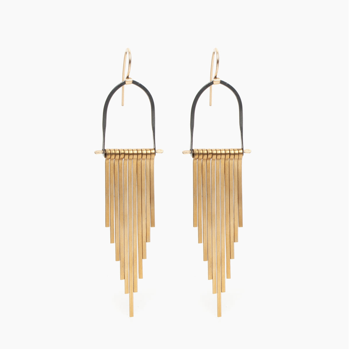 Brass Celestial Earrings