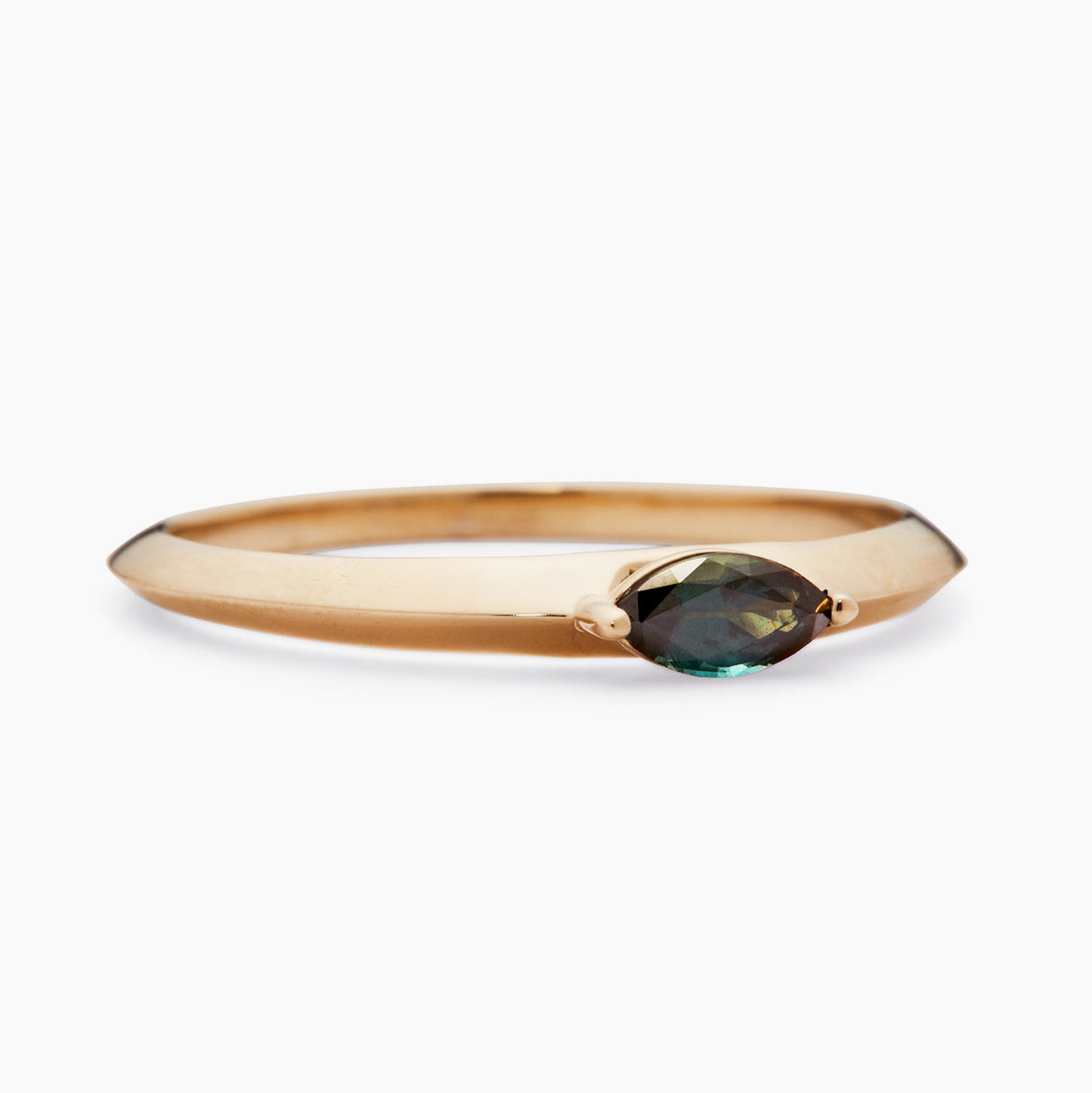 Flora Ring with Marquise Sapphire - Size 7
