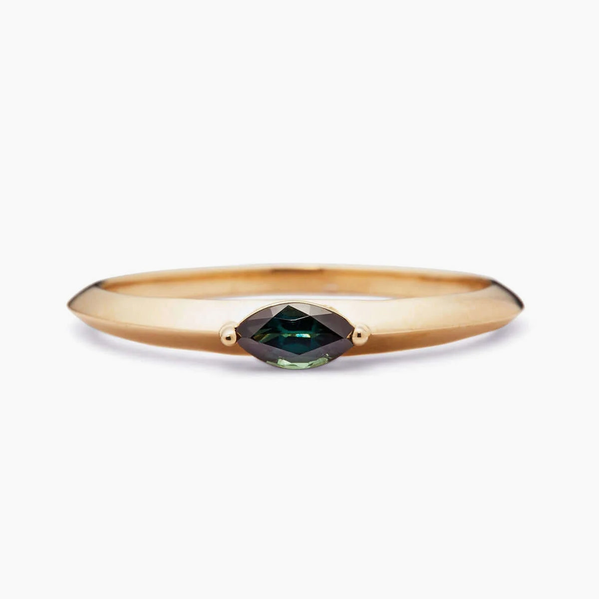 Flora Ring with Marquise Sapphire - Size 7