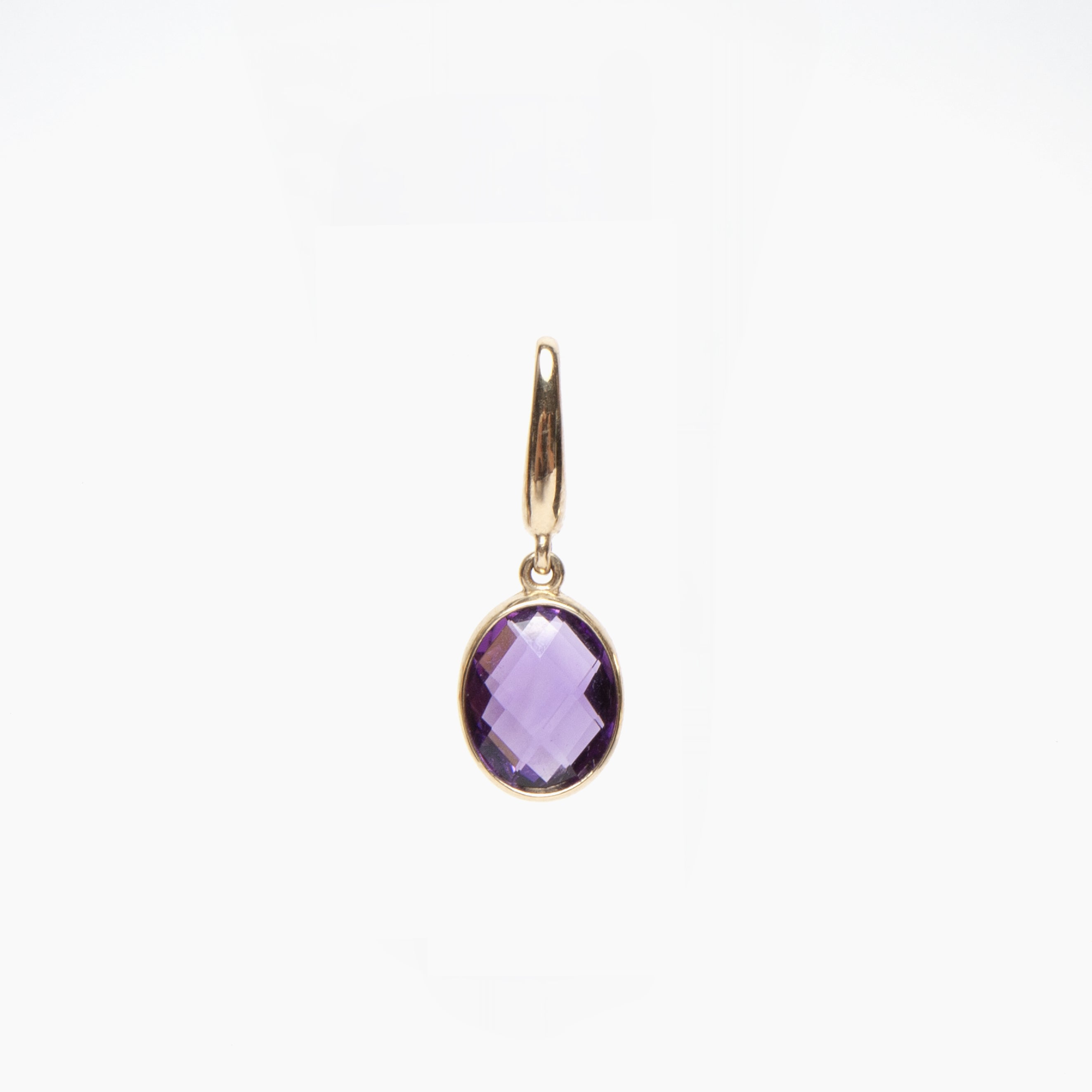 Checkerboard Gemstone Charm Pendant